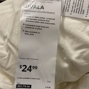 Duvet with full/queen comforter New from IKEA